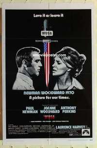 s031 WUSA one-sheet movie poster '70 Paul Newman, Joanne Woodward