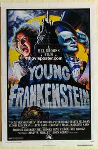 s012 YOUNG FRANKENSTEIN style B one-sheet movie poster '74 Mel Brooks, Wilder
