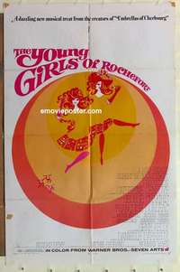 s011 YOUNG GIRLS OF ROCHEFORT one-sheet movie poster '68 Catherine Deneuve