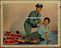 w351 20 MILLION MILES TO EARTH movie lobby card #5 '57 William Hopper