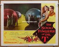 w361 5000 FINGERS OF DR T #2 movie lobby card '53 Tommy Rettig in hat!
