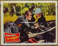 w363 7th CAVALRY movie lobby card '56 Joseph H. Lewis western!