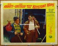w367 ABBOTT & COSTELLO MEET THE KEYSTONE KOPS movie lobby card #2 '55