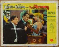 w368 ABBOTT & COSTELLO MEET THE MUMMY movie lobby card #8 '55 spooky!