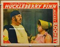 w374 ADVENTURES OF HUCKLEBERRY FINN movie lobby card '39 Rooney
