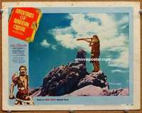 w376 ADVENTURES OF ROBINSON CRUSOE movie lobby card #3 '54 Bunuel