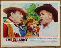w382 ALAMO movie lobby card #2 '60 great John Wayne close up!