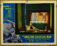 w389 AMAZING COLOSSAL MAN movie lobby card #6 '57 classic tub image!