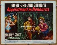 w407 APPOINTMENT IN HONDURAS movie lobby card #3 '53 Ford, Sheridan