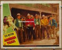 w413 ARIZONA TRAIL movie lobby card '43 Tex Ritter with his posse!