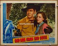 w424 BAD MAN FROM RED BUTTE movie lobby card '40 Johnny Mack Brown