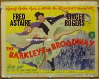 w068 BARKLEYS OF BROADWAY movie title lobby card '49 Astaire & Rogers!