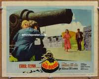 w447 BIG BOODLE movie lobby card #8 '57 Errol Flynn by huge cannon!