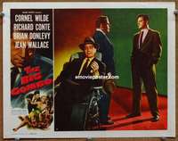 w451 BIG COMBO movie lobby card '55 Cornel Wilde, classic film noir!