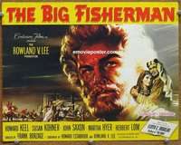 w074 BIG FISHERMAN movie title lobby card '59 Howard Keel, Kohner, Saxon