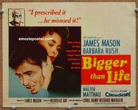 w077 BIGGER THAN LIFE movie title lobby card '56 Nicholas Ray, drugs!
