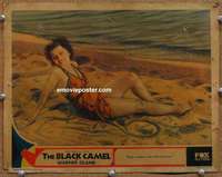 w023 BLACK CAMEL movie lobby card '31 sexy Sally Eilers on beach!