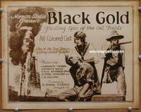 w078 BLACK GOLD movie title lobby card '27 Norman all-black epic!
