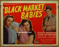w079 BLACK MARKET BABIES movie title lobby card '46 Morgan, Kane Richmond