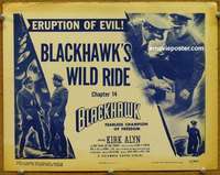 w080 BLACKHAWK Chap 14 movie title lobby card '52 serial from comic book!