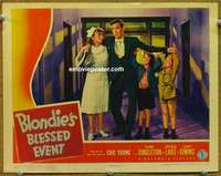 w466 BLONDIE'S BLESSED EVENT movie lobby card '42 Singleton, Lake