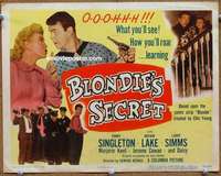 w083 BLONDIE'S SECRET movie title lobby card '48 Penny Singleton, Lake