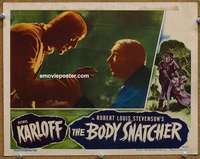 w470 BODY SNATCHER movie lobby card '45 both Karloff and Lugosi