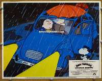 w473 BON VOYAGE CHARLIE BROWN movie lobby card #3 '80 Peanuts, Schulz