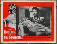 w481 BRIDES OF FU MANCHU movie lobby card #3 '66 Christopher Lee