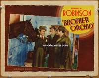 w484 BROTHER ORCHID movie lobby card '40 Ed G. Robinson in top hat!