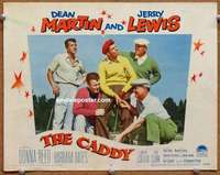 w491 CADDY movie lobby card #2 '53 Dean Martin & Jerry Lewis golfing!