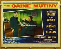w492 CAINE MUTINY movie lobby card '54 Humphrey Bogart testifies!