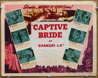 w160 INDIA SPEAKS movie title lobby card R49 Captive Bride of Shangri-La!