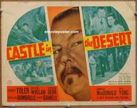 w021 CASTLE IN THE DESERT movie title lobby card '42 Toler as Charlie Chan!