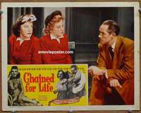 w506 CHAINED FOR LIFE movie lobby card #6 '51 Hilton Siamese Twins!