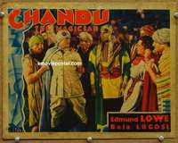 w508 CHANDU THE MAGICIAN movie lobby card '32 Edmund Lowe caught!