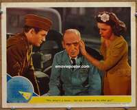w525 CLOCK movie lobby card '45 classic Judy Garland, Robert Walker
