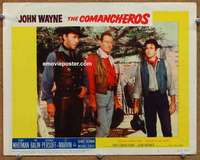 w534 COMANCHEROS movie lobby card #8 '61 John Wayne, Stuart Whitman