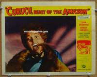 w576 CURUCU BEAST OF THE AMAZON movie lobby card #6 '56 great image!