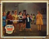 w580 DANCING MASTERS #3 movie lobby card '43 Stan Laurel in drag!