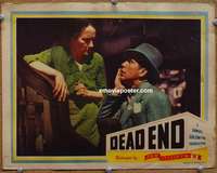 w585 DEAD END movie lobby card R40s Bogart slapped by Marjorie Main!