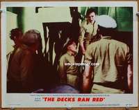 w589 DECKS RAN RED movie lobby card #5 '58 Captain James Mason!