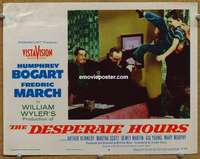 w592 DESPERATE HOURS movie lobby card #8 '55 Humphrey Bogart
