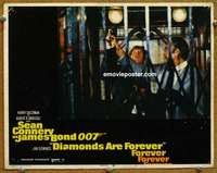 w595 DIAMONDS ARE FOREVER movie lobby card #7 '71 Connery as James Bond!