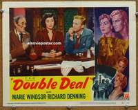w610 DOUBLE DEAL movie lobby card #2 '51 Marie Windsor, Richard Denning