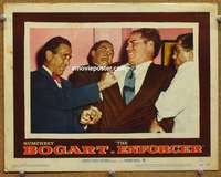 w633 ENFORCER movie lobby card #4 '51 Humphrey Bogart fighting!