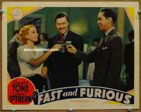 w648 FAST & FURIOUS movie lobby card '39 Franchot Tone, Ann Sothern