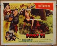 w677 FORT TI movie lobby card '53 Fort Ticonderoga, Montgomery