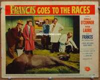 w680 FRANCIS GOES TO THE RACES movie lobby card #4 '51 O'Connor