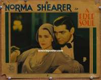 w684 FREE SOUL movie lobby card '31 Clark Gable, Norma Shearer